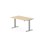 Skrivebord Work FSC BX HT 140x80 cm sølv