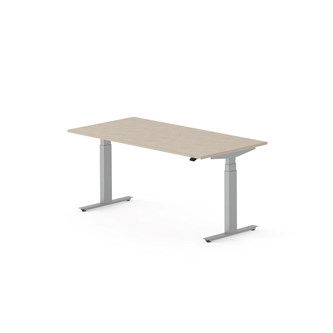 Skrivebord Work FSC BX HT 160x80 cm sølv