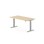 Skrivebord Work FSC BX HT 160x80 cm sølv