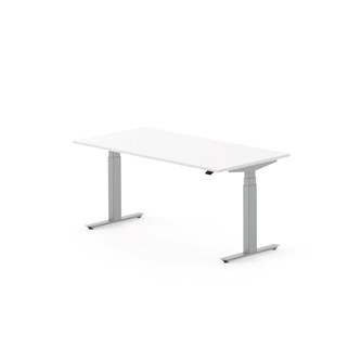 Skrivebord Work FSC BX HT 160x80 cm sølv