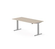 Skrivebord Work FSC BX T-E 180x80 cm sølvfarget stativ