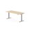Skrivebord Work FSC BX HT 180x80 cm sølv