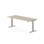Skrivebord Work FSC BX HT 200x80 cm sølv