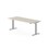 Skrivebord Work FSC BX T-E 200x80 cm sølvfarget stativ
