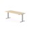 Skrivebord Work FSC BX HT 200x80 cm sølv