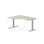 Skrivebord Work FSC BX T-E venstre 160x120 cm sølvfarget stativ