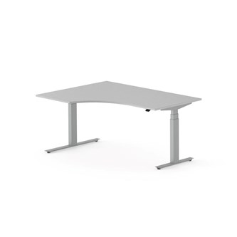 Skrivebord Work FSC BX HT venstre 160x120 cm sølv