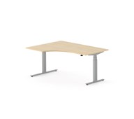 Skrivebord Chat FSC BX venstre 160x120 cm sølv