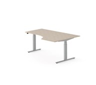 Skrivebord Work FSC BX T-E høyre 180x120 cm sølvfarget stativ