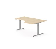 Skrivebord Chat FSC BX høyre 180x120 cm sølv