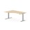 Skrivebord Work FSC BX HT venstre 180x120 cm sølv