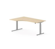Skrivebord Chat FSC BX venstre 180x120 cm sølv
