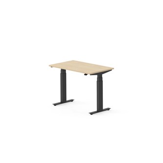 Skrivebord Work FSC BX HT 100x60 cm svart