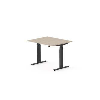 Skrivebord Work FSC BX T-E 100x80 cm svart stativ