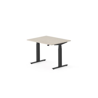Skrivebord Work FSC BX T-E 100x80 cm svart stativ