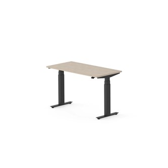 Skrivebord Work FSC BX HT 120x60 cm svart