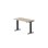 Skrivebord Work FSC BX HT 120x60 cm svart