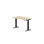 Skrivebord Work FSC BX HT 120x60 cm svart
