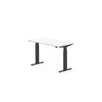 Skrivebord Work FSC BX HT 120x60 cm svart