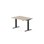 Skrivebord Work FSC BX HT 120x80 cm svart