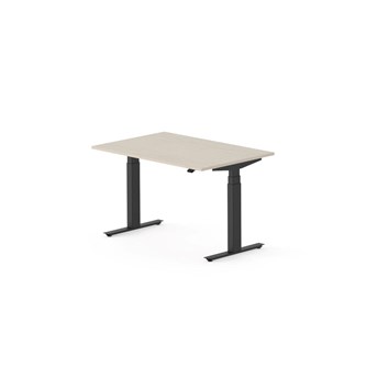 Skrivebord Work FSC BX T-E 120x80 cm svart stativ