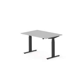 Skrivebord Work FSC BX HT 120x80 cm svart