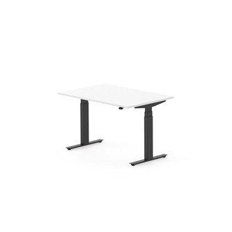Skrivebord Work FSC BX HT 120x80 cm svart