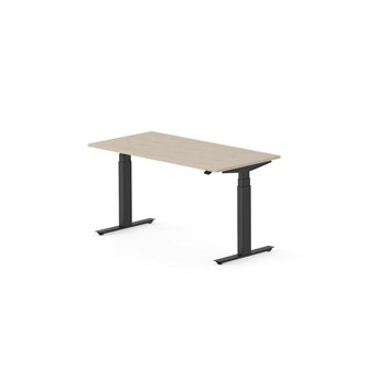 Skrivebord Work FSC BX HT 140x70 cm svart