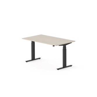 Skrivebord Work FSC BX T-E 140x80 cm svart stativ