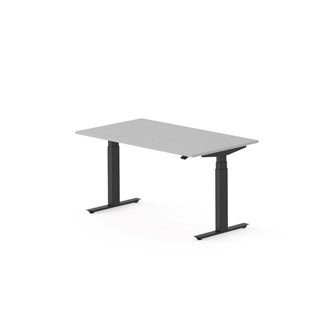 Skrivebord Work FSC BX HT 140x80 cm svart