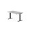 Skrivebord Work FSC BX HT 140x80 cm svart