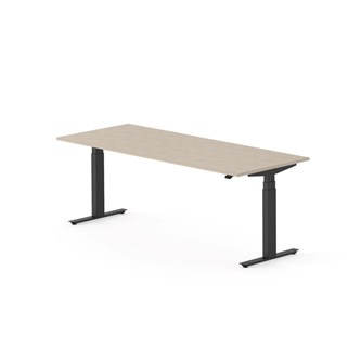 Skrivebord Work FSC BX HT 200x80 cm svart