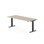 Skrivebord Work FSC BX HT 200x80 cm svart