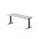 Skrivebord Work FSC BX T-E 200x80 cm svart stativ