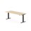 Skrivebord Work FSC BX HT 200x80 cm svart