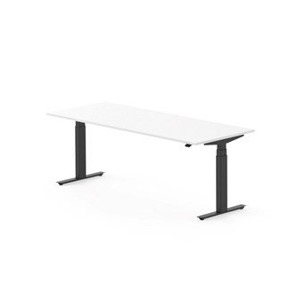 Skrivebord Work FSC BX HT 200x80 cm svart