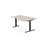 Skrivebord Work FSC BX T-E høyre 160x120 cm svart stativ