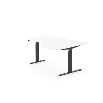 Skrivebord Work FSC BX HT høyre 160x120 cm svart