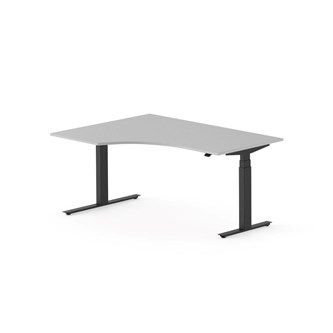 Skrivebord Work FSC BX HT venstre 160x120 cm svart