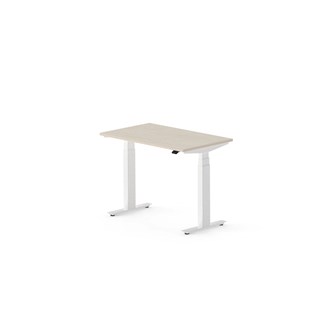 Skrivebord Work FSC BX T-E 100x60 cm hvitt stativ