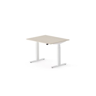 Skrivebord Work FSC BX T-E 100x80 cm hvitt stativ
