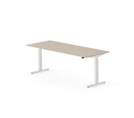Skrivebord Work FSC BX T-E 200x80 cm hvitt stativ