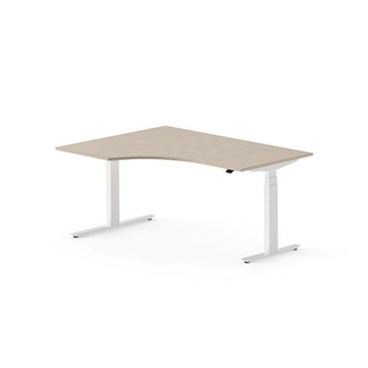 Skrivebord Chat FSC BX venstre 160x120 cm hvitt
