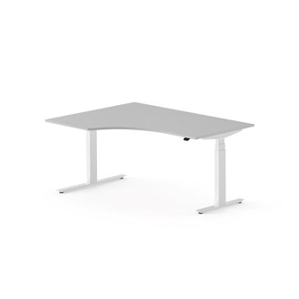 Skrivebord Chat FSC BX venstre 160x120 cm hvitt