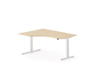 Skrivebord Chat FSC BX venstre 160x120 cm hvitt