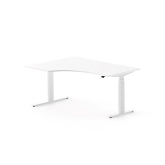 Skrivebord Chat FSC BX venstre 160x120 cm hvitt