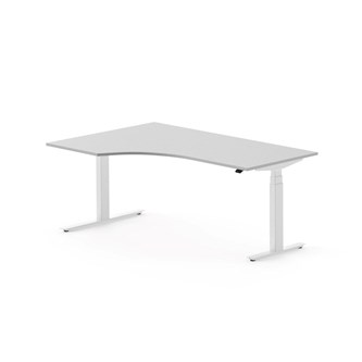 Skrivebord Work FSC BX HT venstre 180x120 cm hvitt
