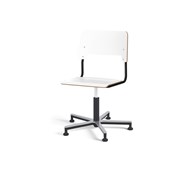 Stol Como FSC gas 38-51 cm Alu glidefot stort sete svart