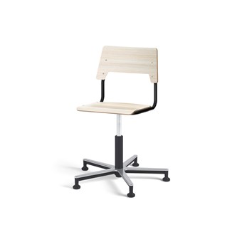 Stol Como FSC gas 38-51 cm Alu glidefot medium sete svart