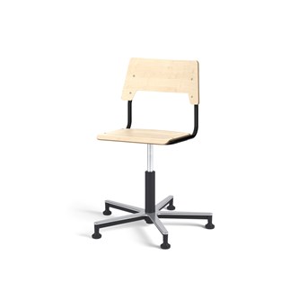 Stol Como FSC gas 38-51 cm Alu glidefot medium sete svart